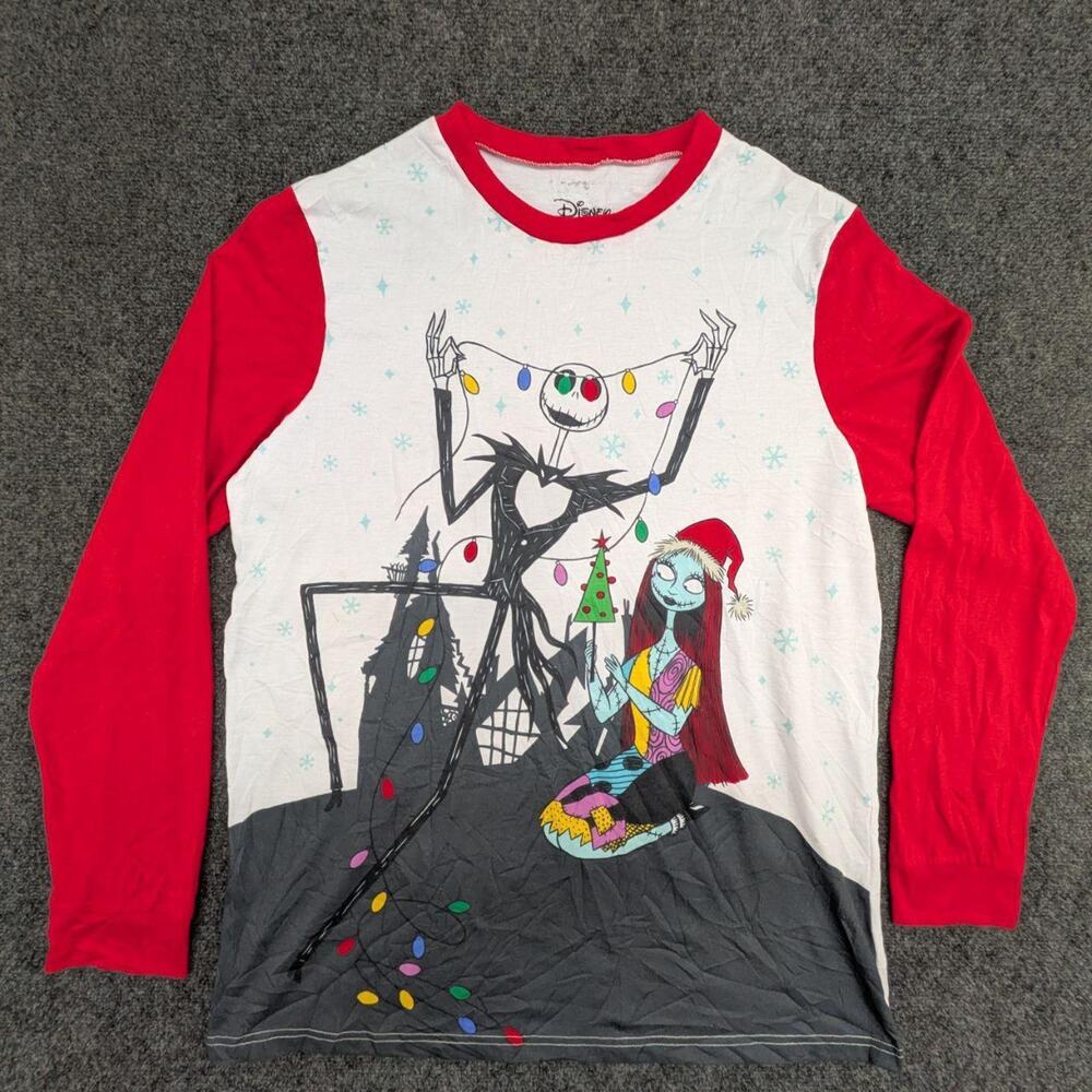 Disney Nightmare Before Christmas T Shirt Mens Large Tall Jack Sally Holiday Tee